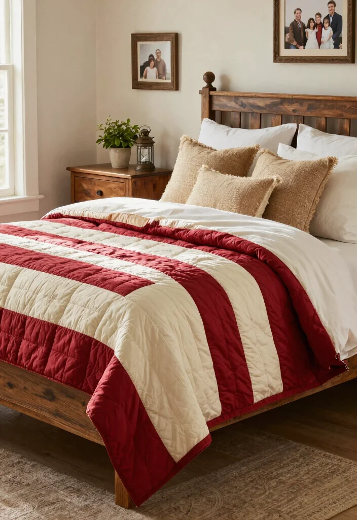 14 Rail Fence Quilt Ideas With Rustic Pattern Charm 1 14 Rail Fence Quilt Ideas With Rustic Pattern Charm - 1. Classic Barn Red and Cream 1