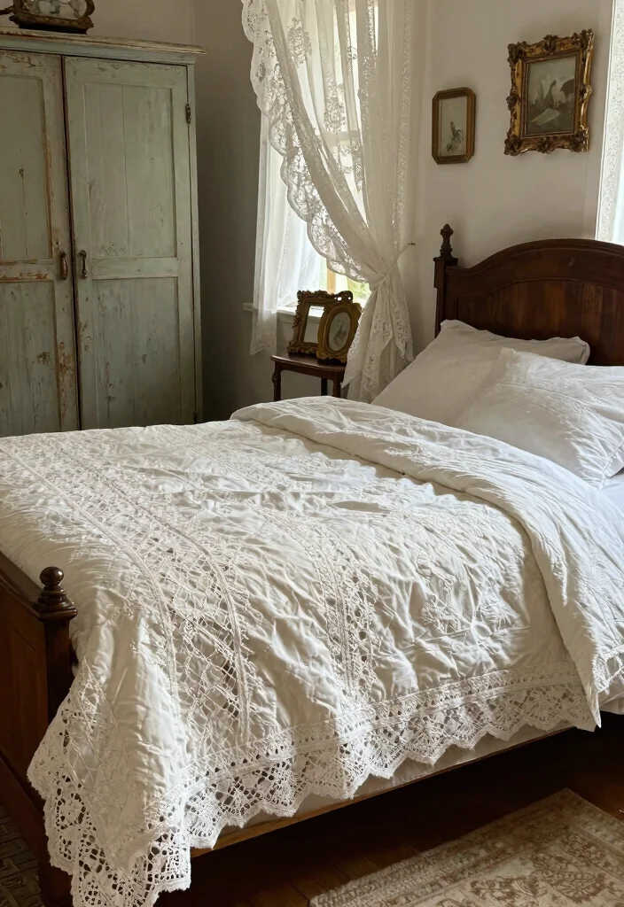 14 Rail Fence Quilt Ideas With Rustic Pattern Charm 5 14 Rail Fence Quilt Ideas With Rustic Pattern Charm - 5. Vintage Charm with Lace Detailing 1