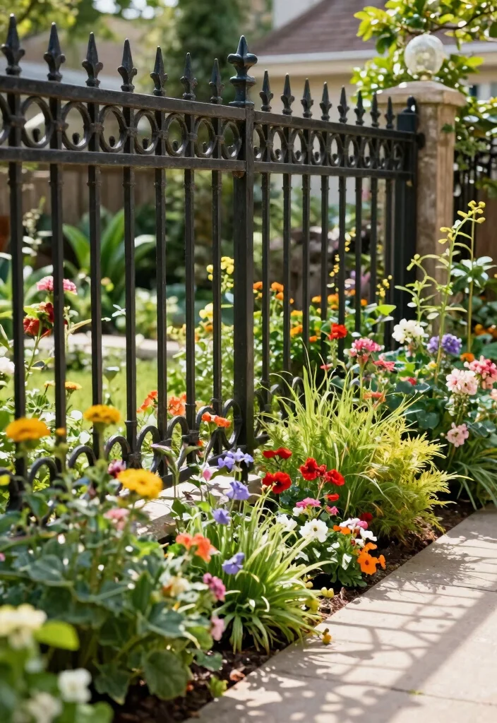 15 Border Gardens Along Fence Ideas With Lush Layers 12 15 Border Gardens Along Fence Ideas With Lush Layers - 12. Decorative Fencing Ideas 1