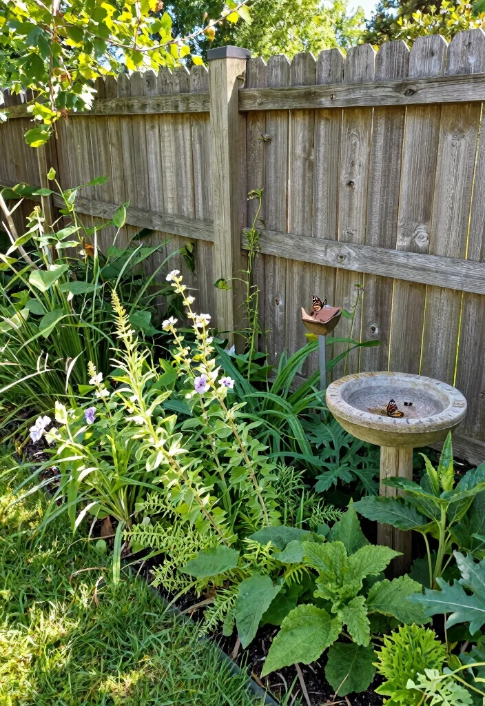 15 Border Gardens Along Fence Ideas With Lush Layers 14 15 Border Gardens Along Fence Ideas With Lush Layers - 14. Wildlife-Friendly Borders 1