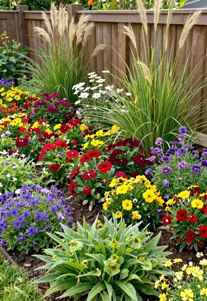 15 Border Gardens Along Fence Ideas With Lush Layers 7 15 Border Gardens Along Fence Ideas With Lush Layers - 7. Mixed Border Garden 1