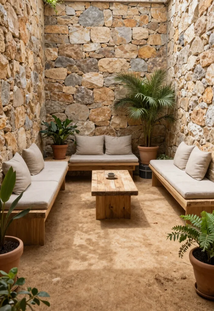 15 Dirt Backyard Ideas That Look Surprisingly Stylish - 15. Minimalist Outdoor Rooms 1