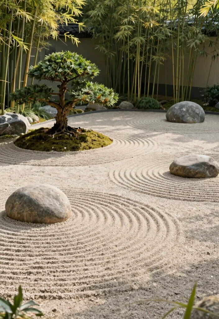 15 Dirt Backyard Ideas That Look Surprisingly Stylish - 3. Zen-Inspired Dirt Areas 1