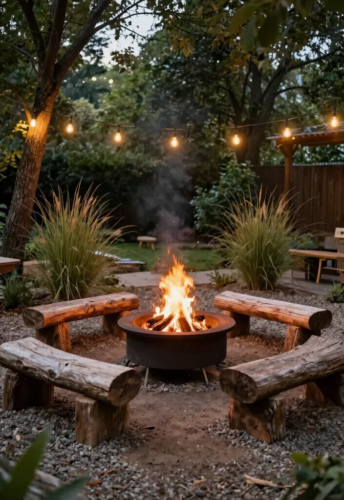 15 Dirt Backyard Ideas That Look Surprisingly Stylish - 4. Simple Fire Pit Areas 1
