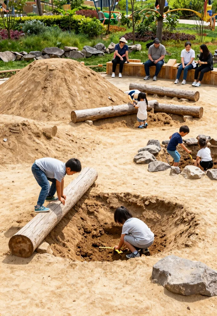 15 Dirt Backyard Ideas That Look Surprisingly Stylish - 8. Natural Play Areas for Kids 1