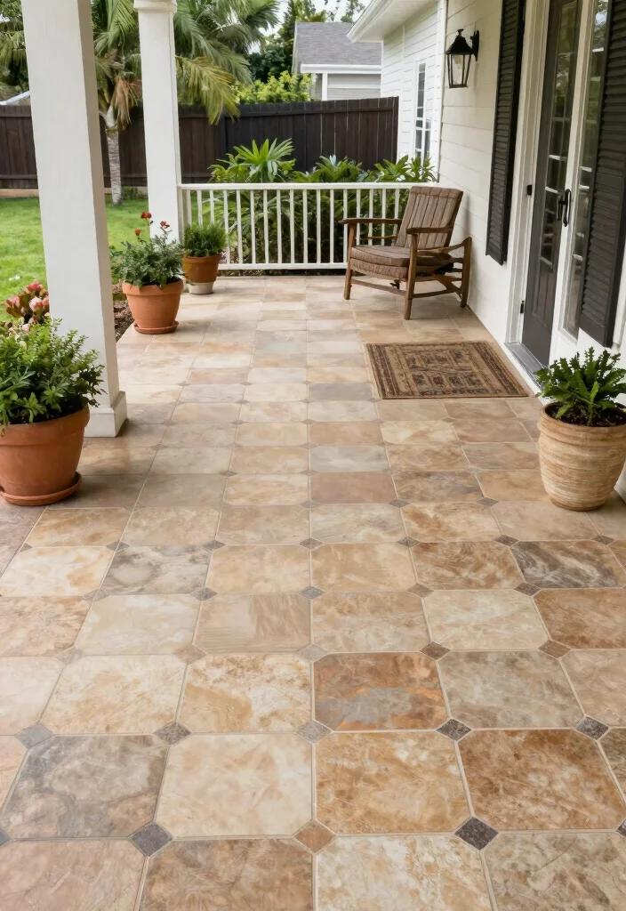 15 Front Porch Renovation Ideas That Transform Your Entry 5 15 Front Porch Renovation Ideas That Transform Your Entry - 5. Upgrade Your Flooring 1