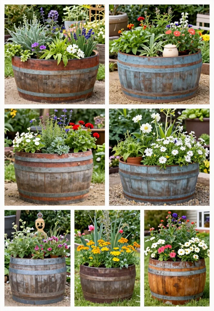 15 Half Barrel Planter Ideas With Rustic Charm 16 15 Half Barrel Planter Ideas With Rustic Charm - Conclusion 1
