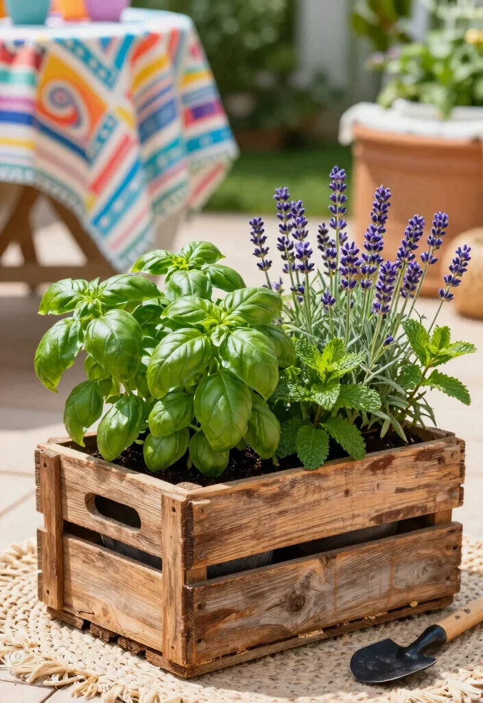 15 Mosquito Repelling Planter Ideas With Functional Beauty 1 15 Mosquito Repelling Planter Ideas With Functional Beauty - 1. Herb Garden Planter with Basil, Mint, and Lavender 1