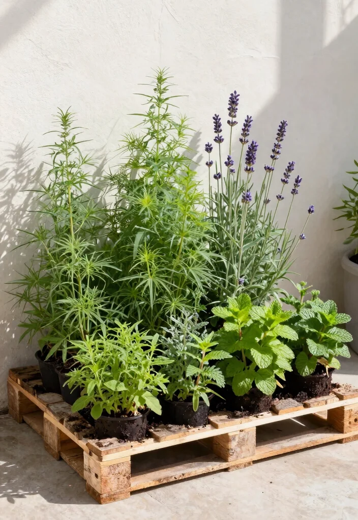 15 Mosquito Repelling Planter Ideas With Functional Beauty 11 15 Mosquito Repelling Planter Ideas With Functional Beauty - 11. Pallet Garden with Insect-Repelling Plants 1