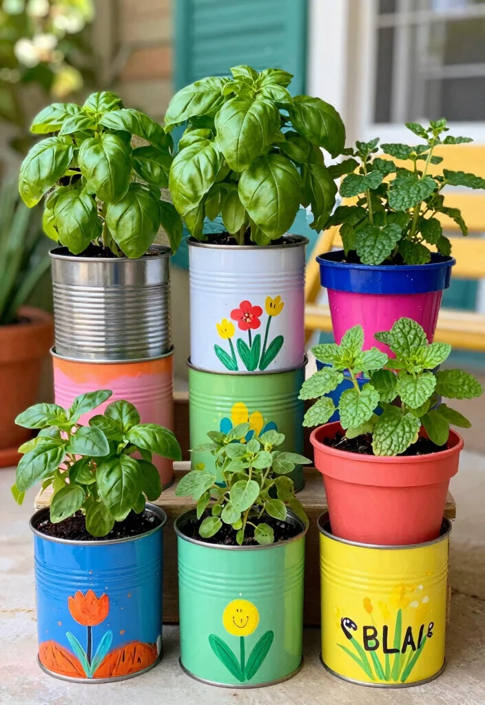 15 Mosquito Repelling Planter Ideas With Functional Beauty 12 15 Mosquito Repelling Planter Ideas With Functional Beauty - 12. DIY Upcycled Container Garden with Bug-Repelling Herbs 1