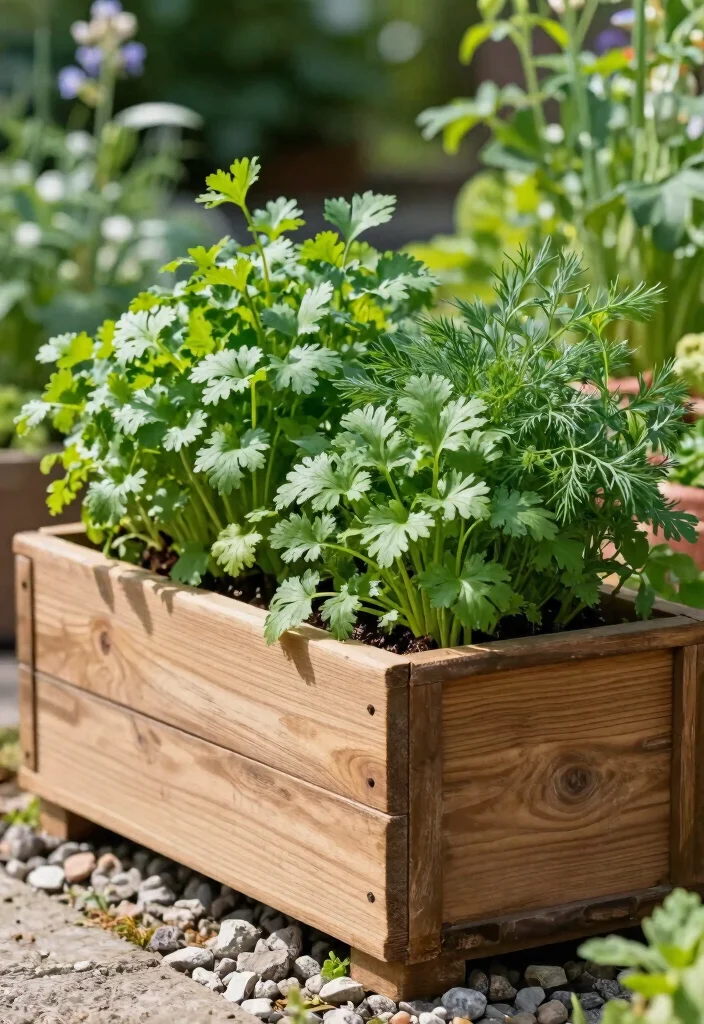 15 Mosquito Repelling Planter Ideas With Functional Beauty 15 15 Mosquito Repelling Planter Ideas With Functional Beauty - 15. Eco-Friendly Wooden Planter with Aromatic Herbs 1