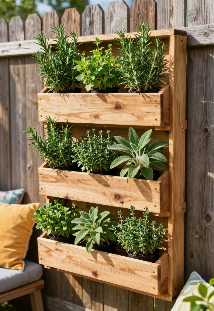 15 Mosquito Repelling Planter Ideas With Functional Beauty 3 15 Mosquito Repelling Planter Ideas With Functional Beauty - 3. Vertical Herb Wall Planter 1