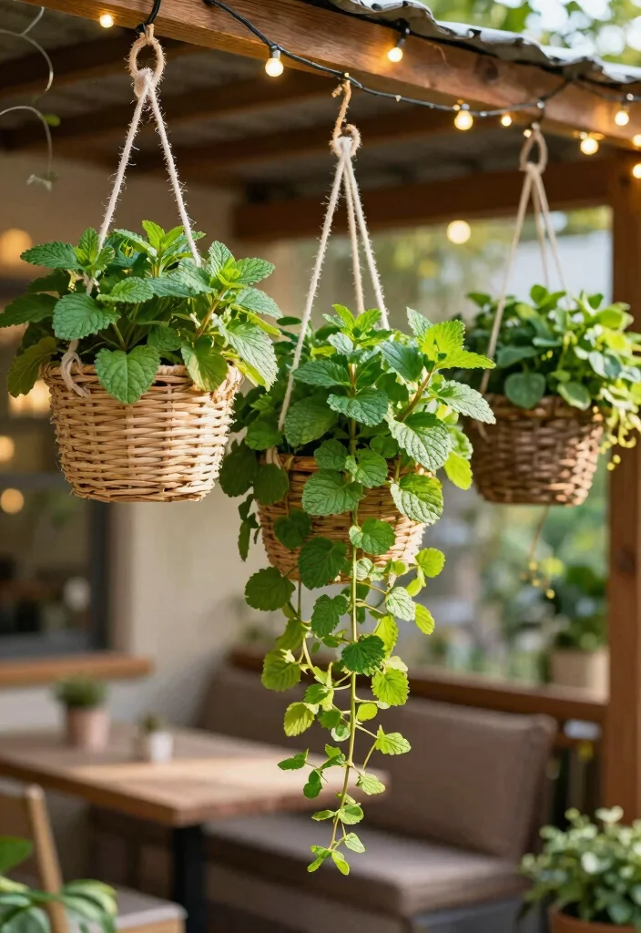 15 Mosquito Repelling Planter Ideas With Functional Beauty 5 15 Mosquito Repelling Planter Ideas With Functional Beauty - 5. Hanging Planters with Lemon Balm and Peppermint 1