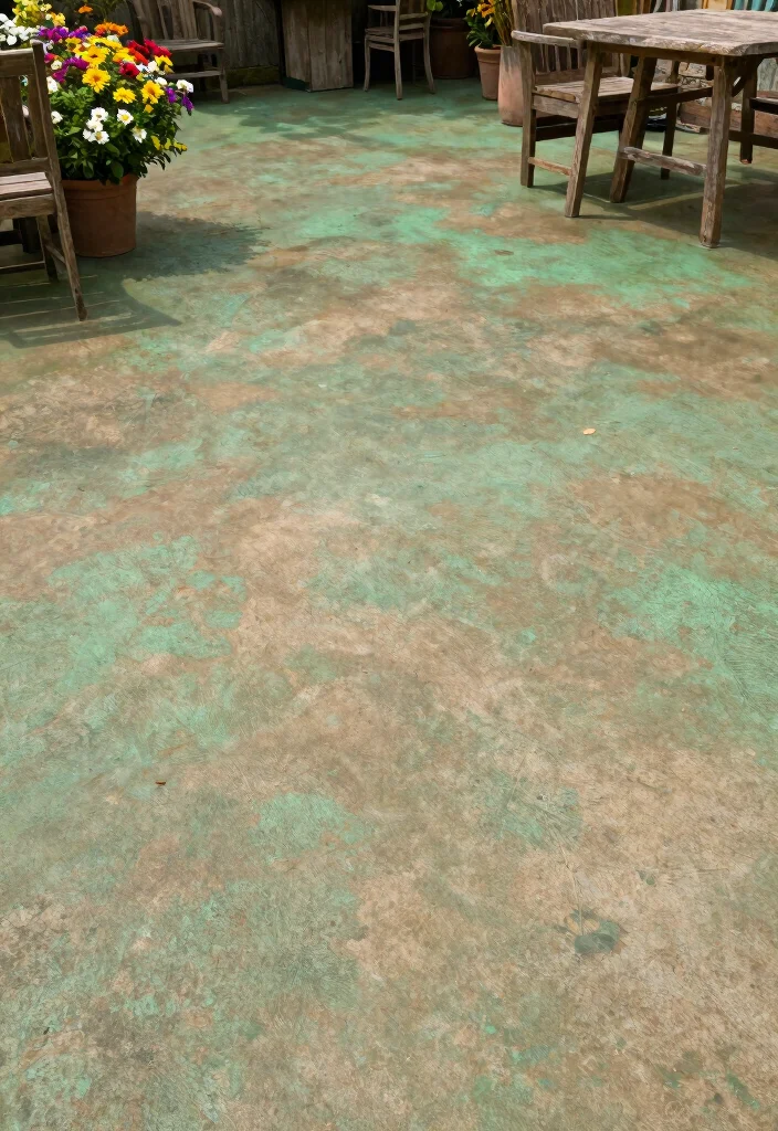 15 Painting Concrete Patio Ideas That Refresh Your Space - 9. Textured Finishes 1