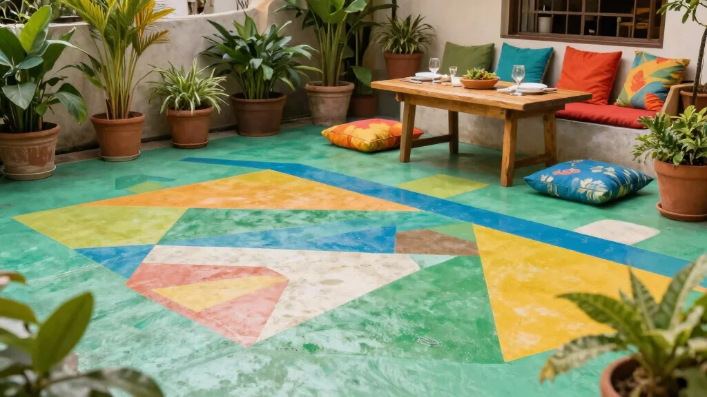 15 Painting Concrete Patio Ideas That Refresh Your Space