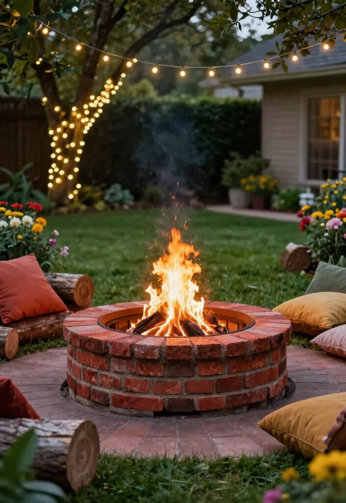 15 Portable Fire Pit Ideas That Move With You 2 15 Portable Fire Pit Ideas That Move With You - 2. Portable Brick Fire Pit 1