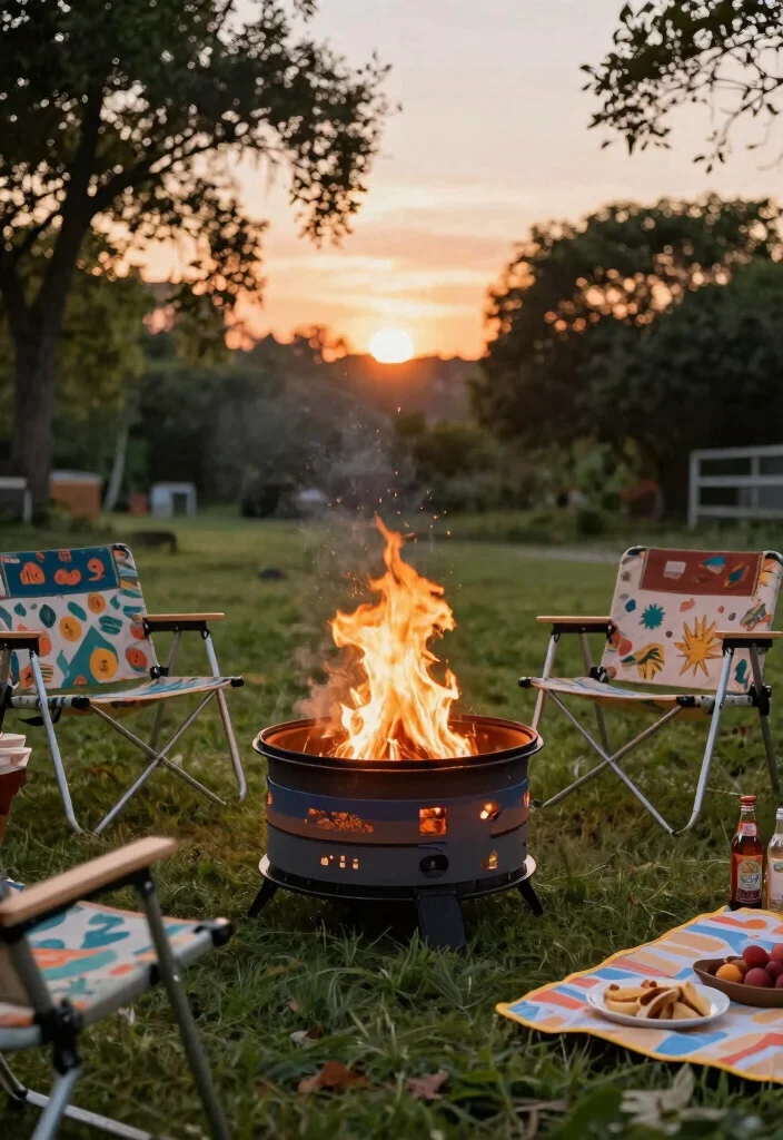 15 Portable Fire Pit Ideas That Move With You 3 15 Portable Fire Pit Ideas That Move With You - 3. Collapsible Patio Fire Pit 1