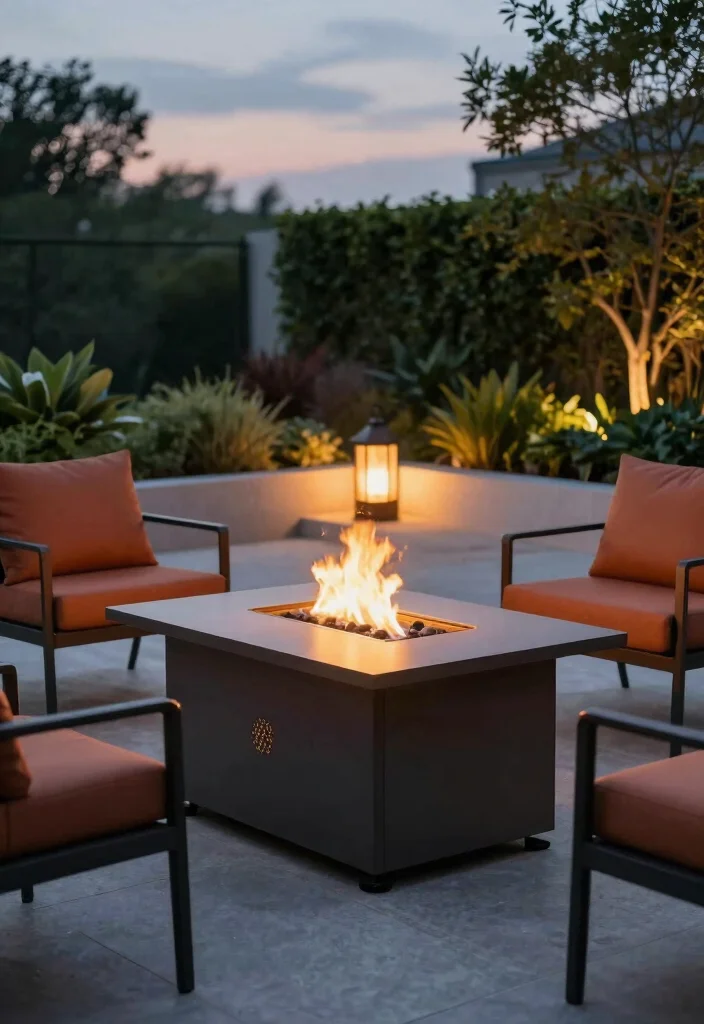 15 Portable Fire Pit Ideas That Move With You 5 15 Portable Fire Pit Ideas That Move With You - 5. Portable Propane Fire Pit Table 1