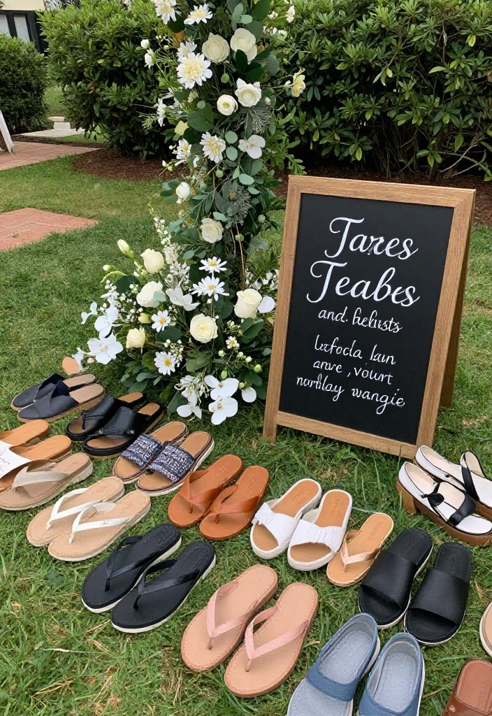 16 Backyard Wedding Pool Ideas With Dreamy Ambience 15 16 Backyard Wedding Pool Ideas With Dreamy Ambience - 15. Comfortable Footwear 1