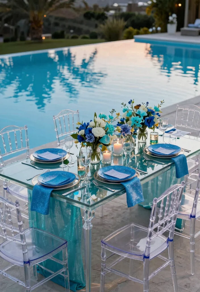16 Backyard Wedding Pool Ideas With Dreamy Ambience 4 16 Backyard Wedding Pool Ideas With Dreamy Ambience - 4. Water-Inspired Decor 1