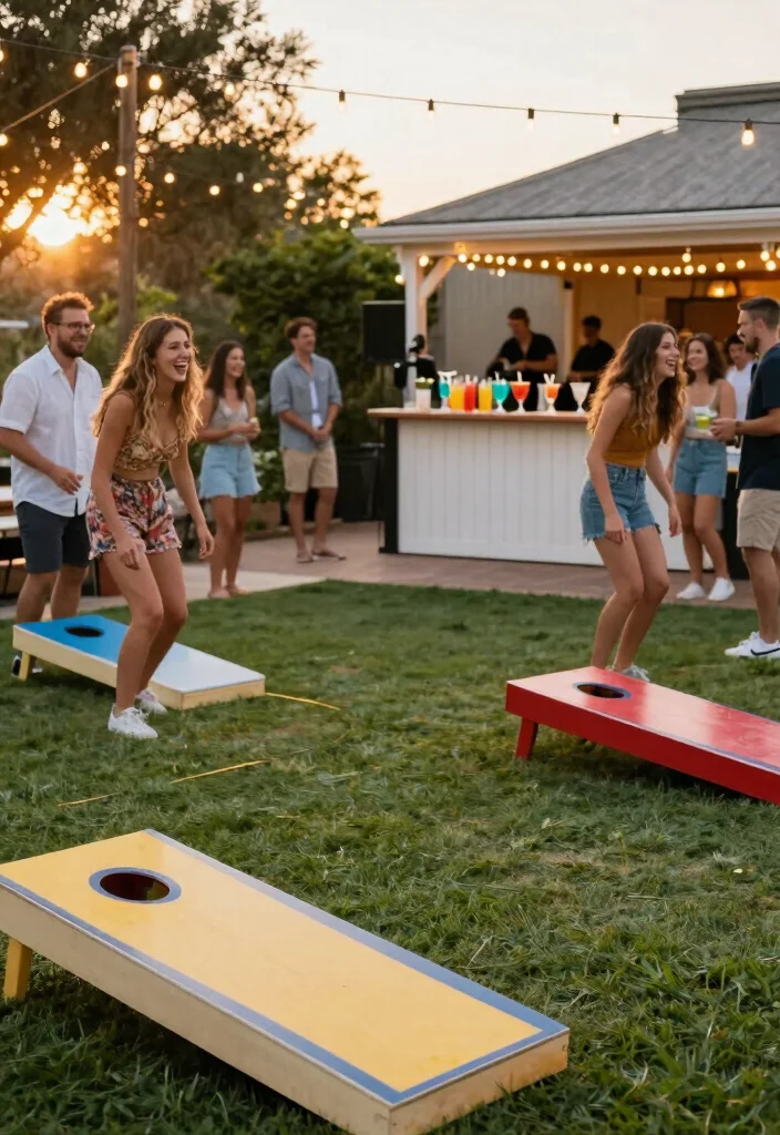 16 Backyard Wedding Pool Ideas With Dreamy Ambience 6 16 Backyard Wedding Pool Ideas With Dreamy Ambience - 6. Lounge Games 1