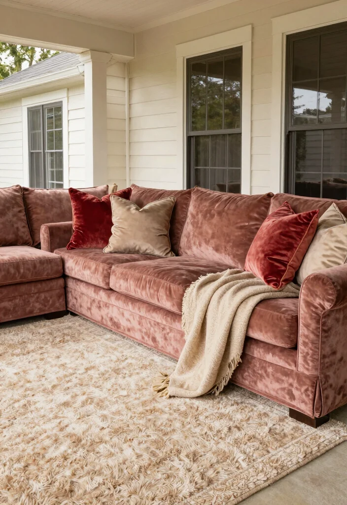 16 Closed in Porch Ideas That Feel Warm Year Round 10 16 Closed in Porch Ideas That Feel Warm Year Round - 10. Luxurious Textiles 1