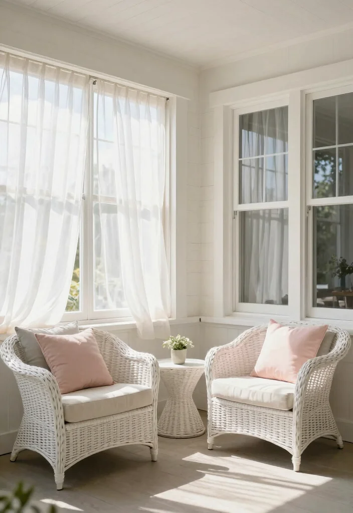 16 Closed in Porch Ideas That Feel Warm Year Round 11 16 Closed in Porch Ideas That Feel Warm Year Round - 11. Bright and Airy Designs 1