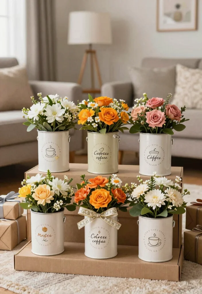 16 Coffee Can Planter Ideas With Creative DIY Touch 10 16 Coffee Can Planter Ideas With Creative DIY Touch - 10. Personalized Gifts 1