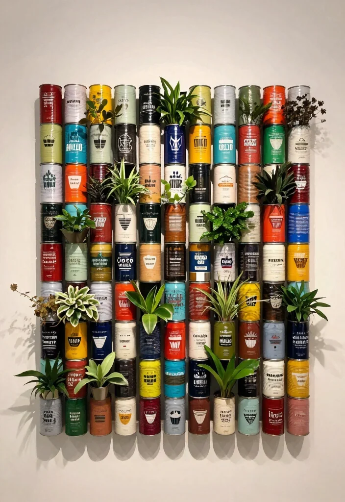 16 Coffee Can Planter Ideas With Creative DIY Touch 14 16 Coffee Can Planter Ideas With Creative DIY Touch - 14. Unique Wall Art 1