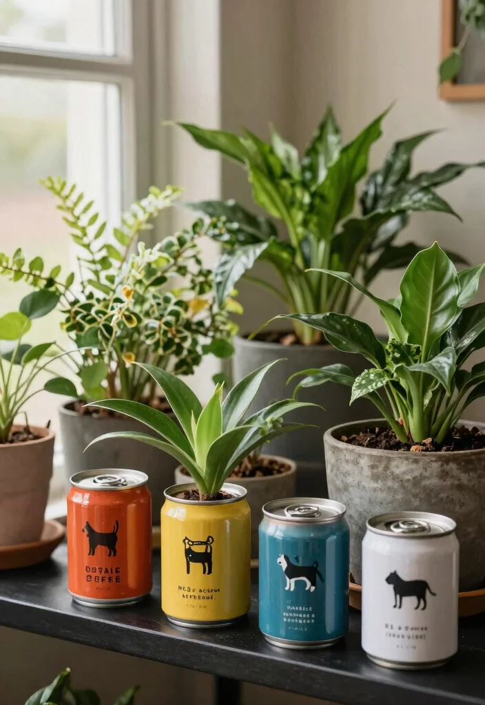 16 Coffee Can Planter Ideas With Creative DIY Touch 16 16 Coffee Can Planter Ideas With Creative DIY Touch - 16. Pet-Friendly Planters 1