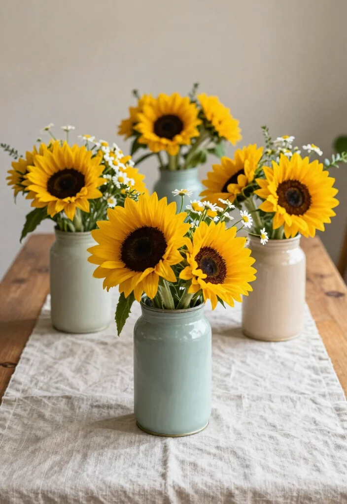 16 Coffee Can Planter Ideas With Creative DIY Touch 2 16 Coffee Can Planter Ideas With Creative DIY Touch - 2. Rustic Flower Arrangements 1