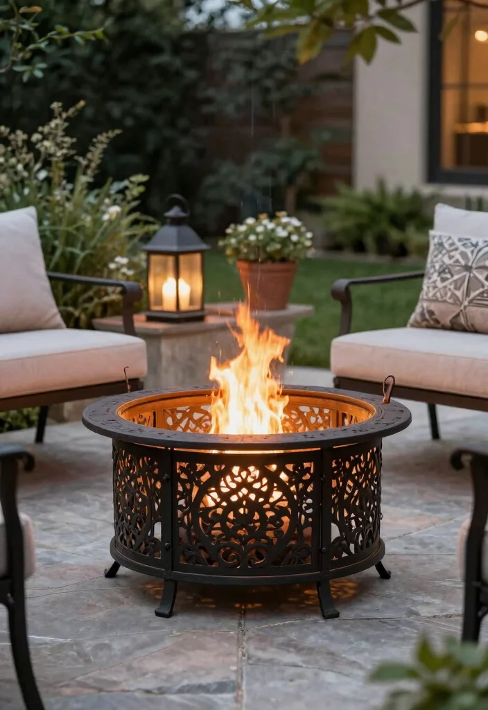 16 Fire Pit Basket Ideas With Industrial Edge 14 16 Fire Pit Basket Ideas With Industrial Edge - 14. Decorative Fire Basket 1