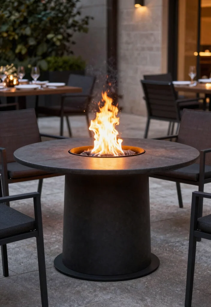 16 Fire Pit Basket Ideas With Industrial Edge 16 16 Fire Pit Basket Ideas With Industrial Edge - 16. Modern Fire Table Basket 1