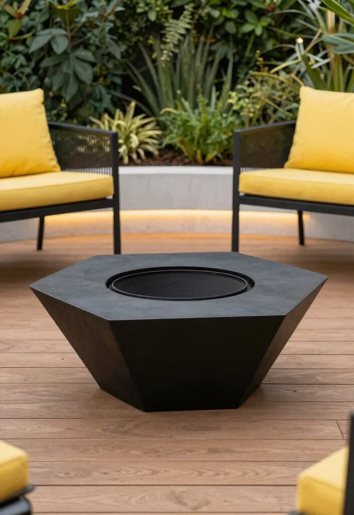 16 Fire Pit Basket Ideas With Industrial Edge 6 16 Fire Pit Basket Ideas With Industrial Edge - 6. Geometric Fire Basket 1