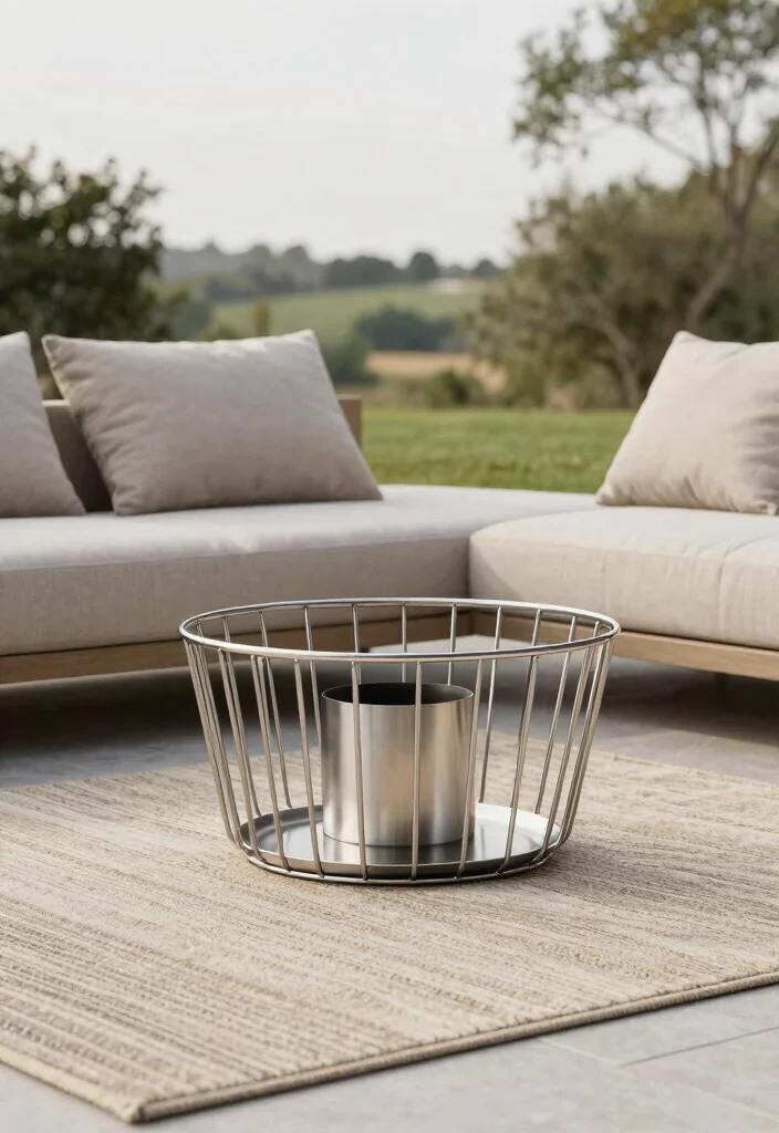 16 Fire Pit Basket Ideas With Industrial Edge 9 16 Fire Pit Basket Ideas With Industrial Edge - 9. Minimalist Fire Basket 1