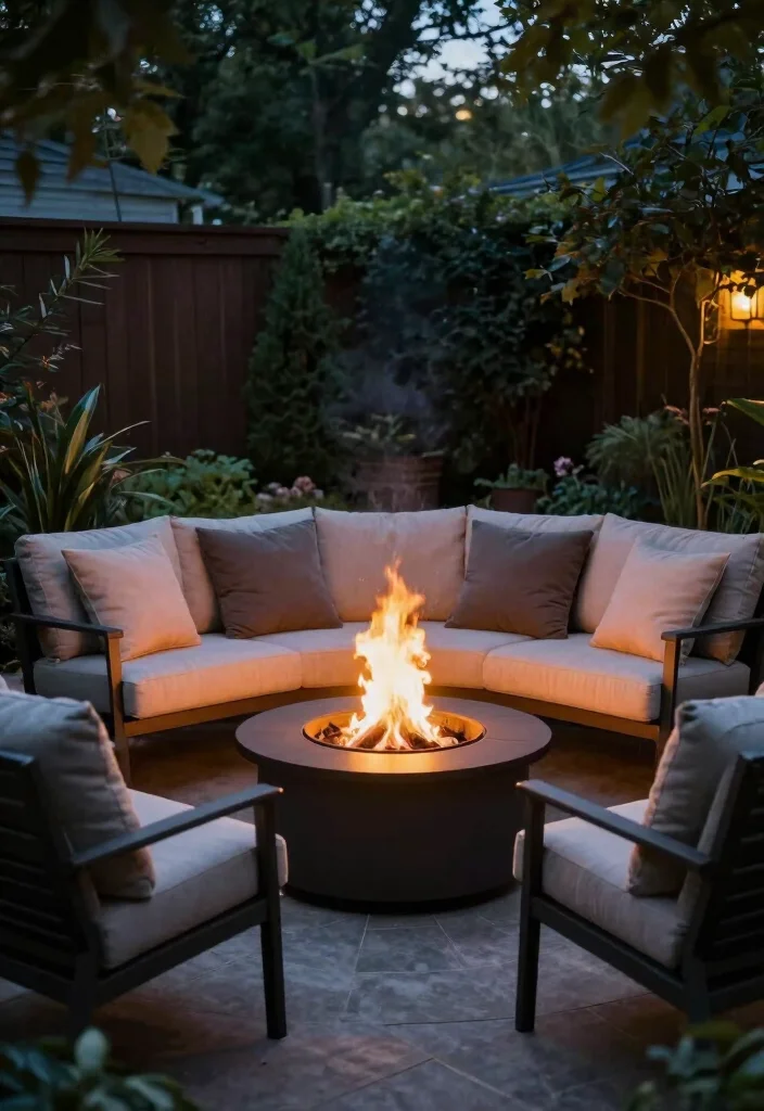 16 Fire Pit Near Pool Ideas With Resort Vibes 13 16 Fire Pit Near Pool Ideas With Resort Vibes - 13. Fire Pit with Seating Nook 1