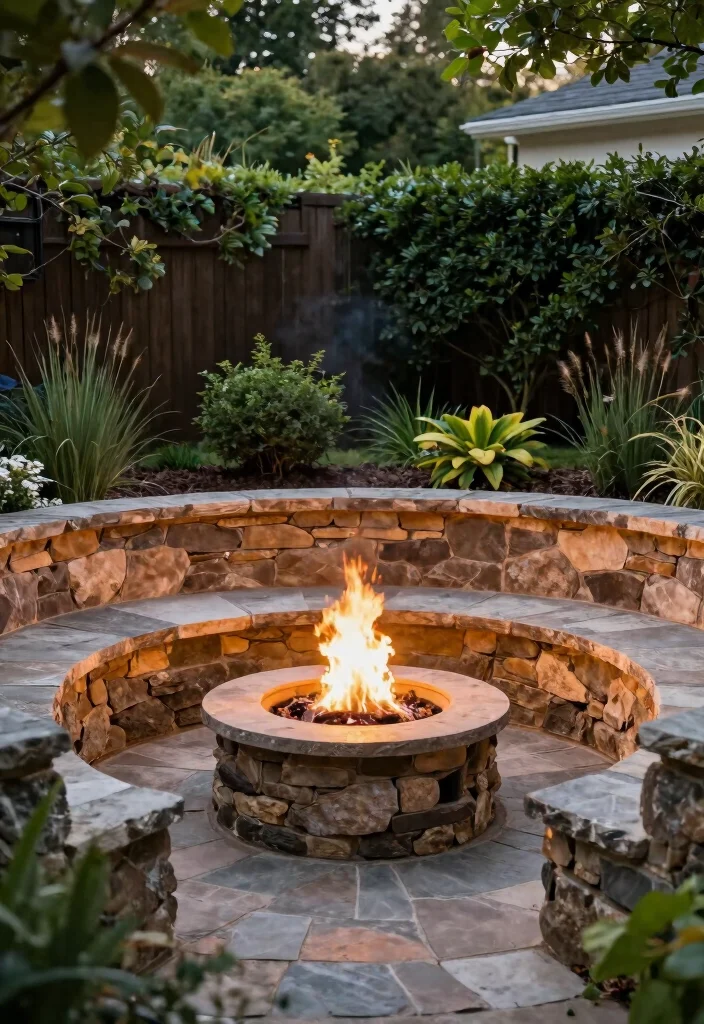 16 Fire Pit Near Pool Ideas With Resort Vibes 7 16 Fire Pit Near Pool Ideas With Resort Vibes - 7. Sunken Fire Pit Area 1