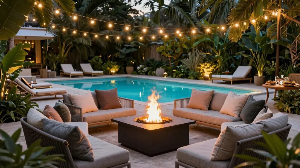 16 Fire Pit Near Pool Ideas With Resort Vibes
