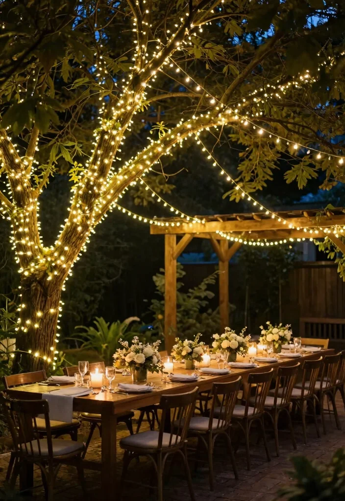 16 Intimate Backyard Wedding Ideas With Romantic Charm 1 16 Intimate Backyard Wedding Ideas With Romantic Charm - 1. Twinkling Fairy Lights 1
