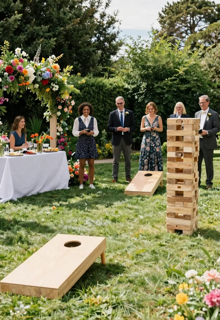 16 Intimate Backyard Wedding Ideas With Romantic Charm 11 16 Intimate Backyard Wedding Ideas With Romantic Charm - 11. Garden Games 1