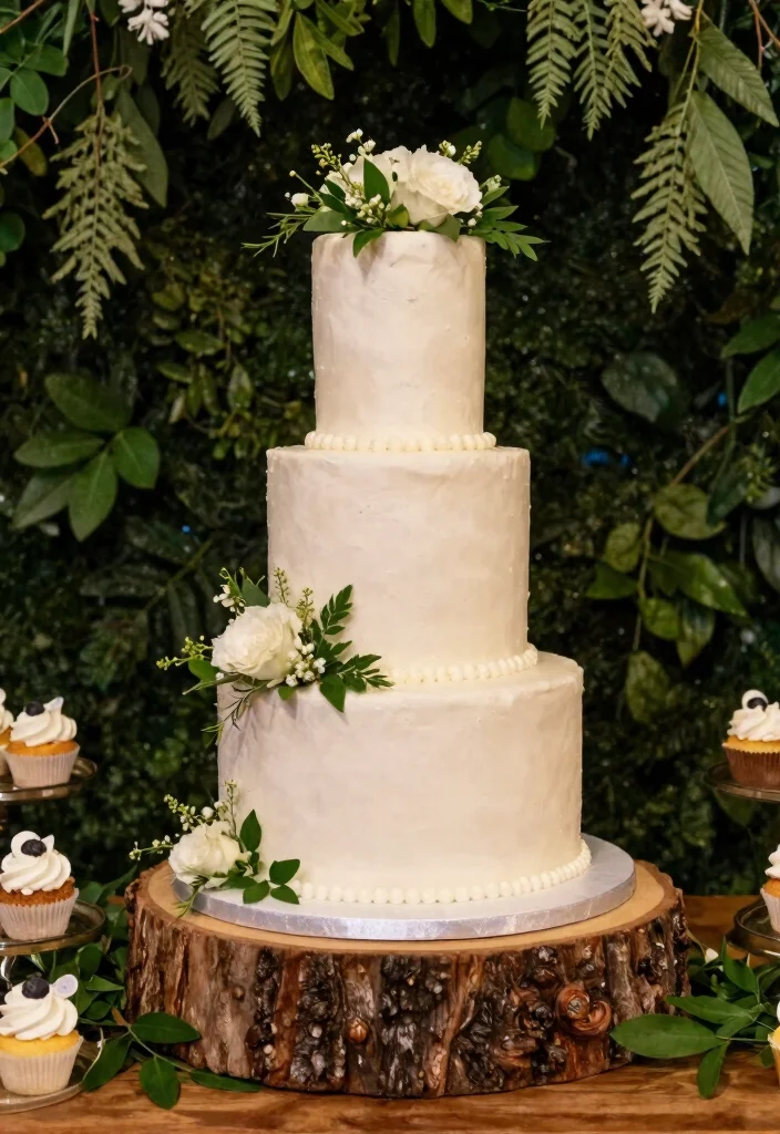 16 Intimate Backyard Wedding Ideas With Romantic Charm 13 16 Intimate Backyard Wedding Ideas With Romantic Charm - 13. Unique Cake Display 1