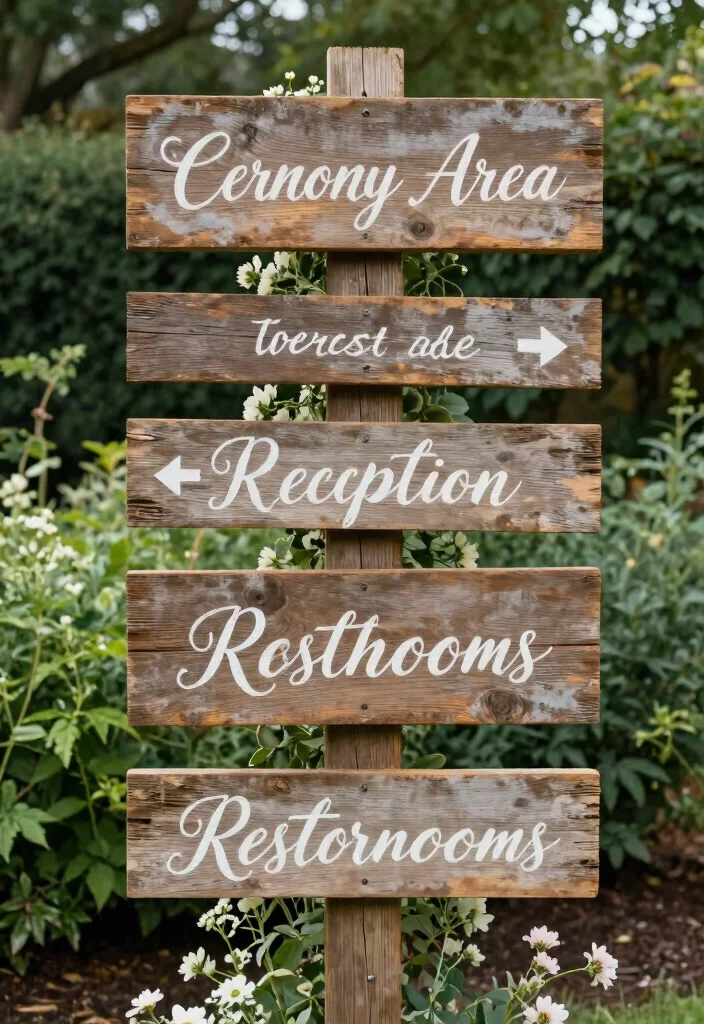 16 Intimate Backyard Wedding Ideas With Romantic Charm 2 16 Intimate Backyard Wedding Ideas With Romantic Charm - 2. Rustic Wooden Signage 1