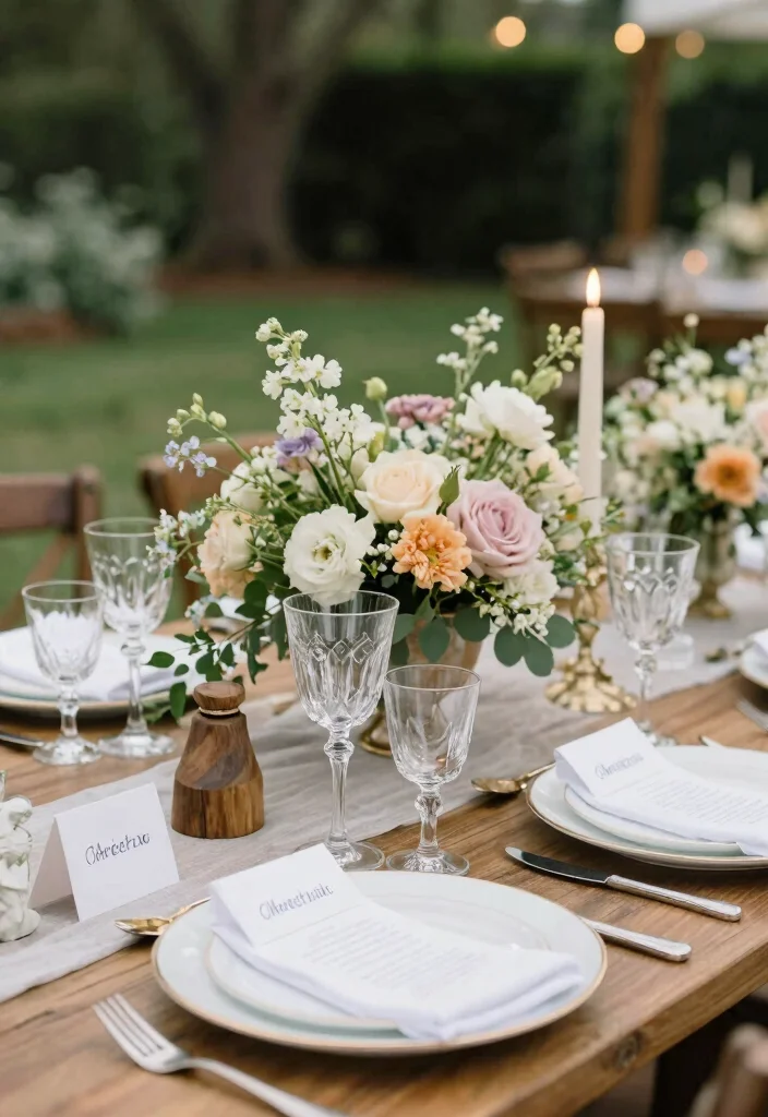 16 Intimate Backyard Wedding Ideas With Romantic Charm 5 16 Intimate Backyard Wedding Ideas With Romantic Charm - 5. Personalized Table Settings 1