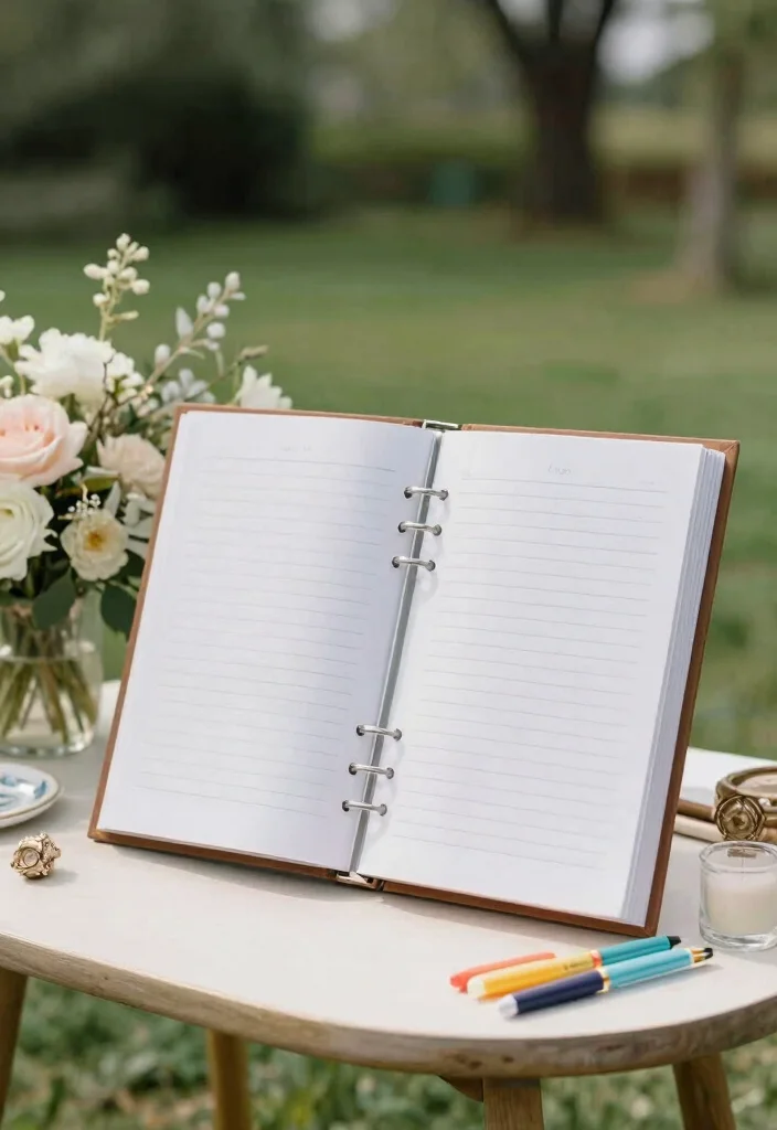 16 Intimate Backyard Wedding Ideas With Romantic Charm 8 16 Intimate Backyard Wedding Ideas With Romantic Charm - 8. Handwritten Guestbook 1