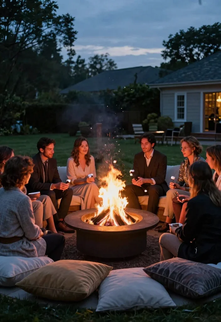 16 Intimate Backyard Wedding Ideas With Romantic Charm 9 16 Intimate Backyard Wedding Ideas With Romantic Charm - 9. Cozy Fire Pit 1