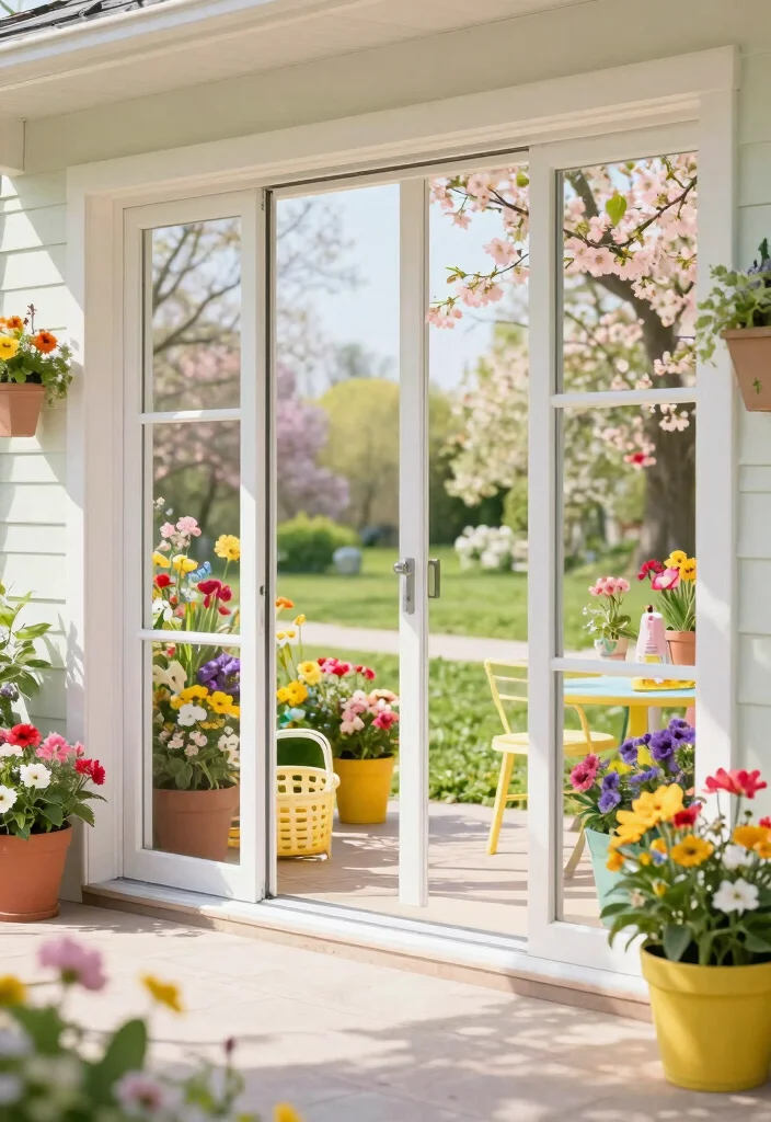 16 Large Sliding Glass Doors Patio Ideas That Blur Indoors & Out 11 16 Large Sliding Glass Doors Patio Ideas That Blur Indoors & Out - 11. Seasonal Decor Adaptability 1