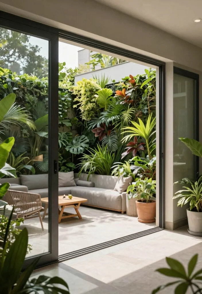 16 Large Sliding Glass Doors Patio Ideas That Blur Indoors & Out 2 16 Large Sliding Glass Doors Patio Ideas That Blur Indoors & Out - 2. Biophilic Design: Bringing the Outdoors In 1