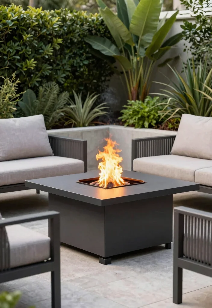 16 Modern Fire Pit Ideas With Clean Contemporary Style - 16. Multi-functional Fire Pit 1