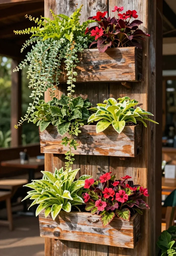 16 Patio Planter Ideas That Add Instant Color - 1. Vertical Wall Planters 1