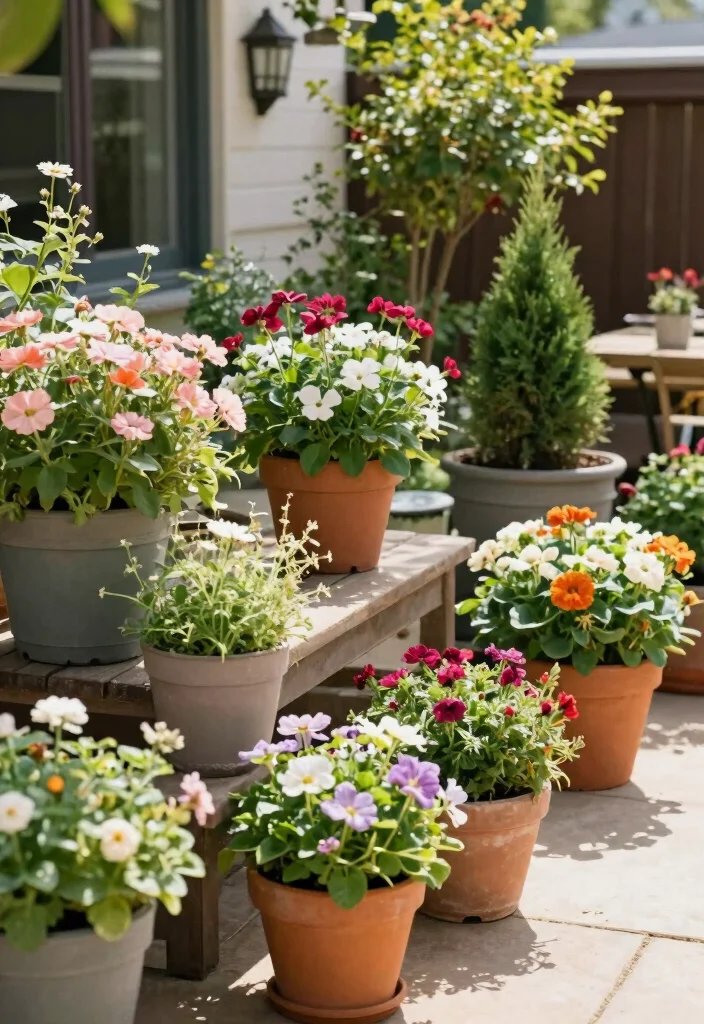 16 Patio Planter Ideas That Add Instant Color - 16. Seasonal Planters 1